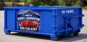 10 yard dumpster Metro Detroit starting at $350.00