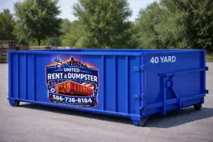 40 yard dumpster rental Metro Detroit starting at $599